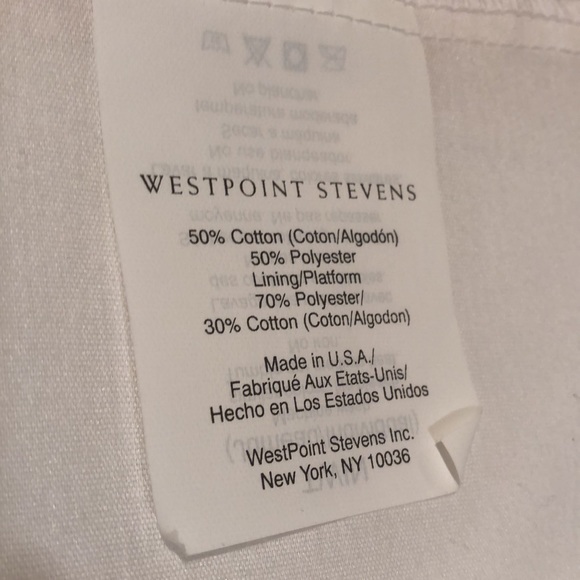 NWOT West Point Stevens pink stripe twin dust ruffle - Picture 4 of 5